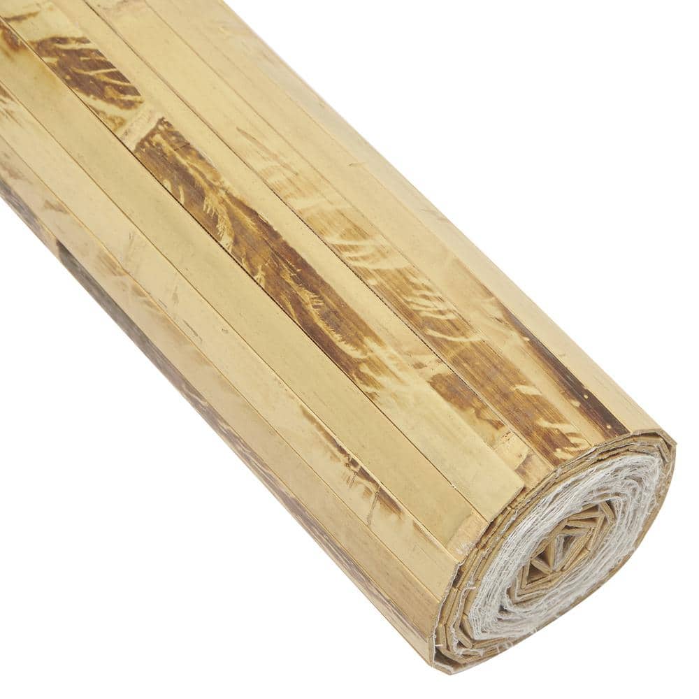 Tortoise Bamboo Textured Wainscoting Wall Panel, 48" x 96"