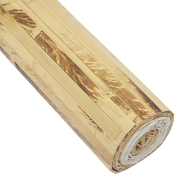 48 in. H x 96 in. L Bamboo Wainscoting Wallpaper Panel, Tortoise