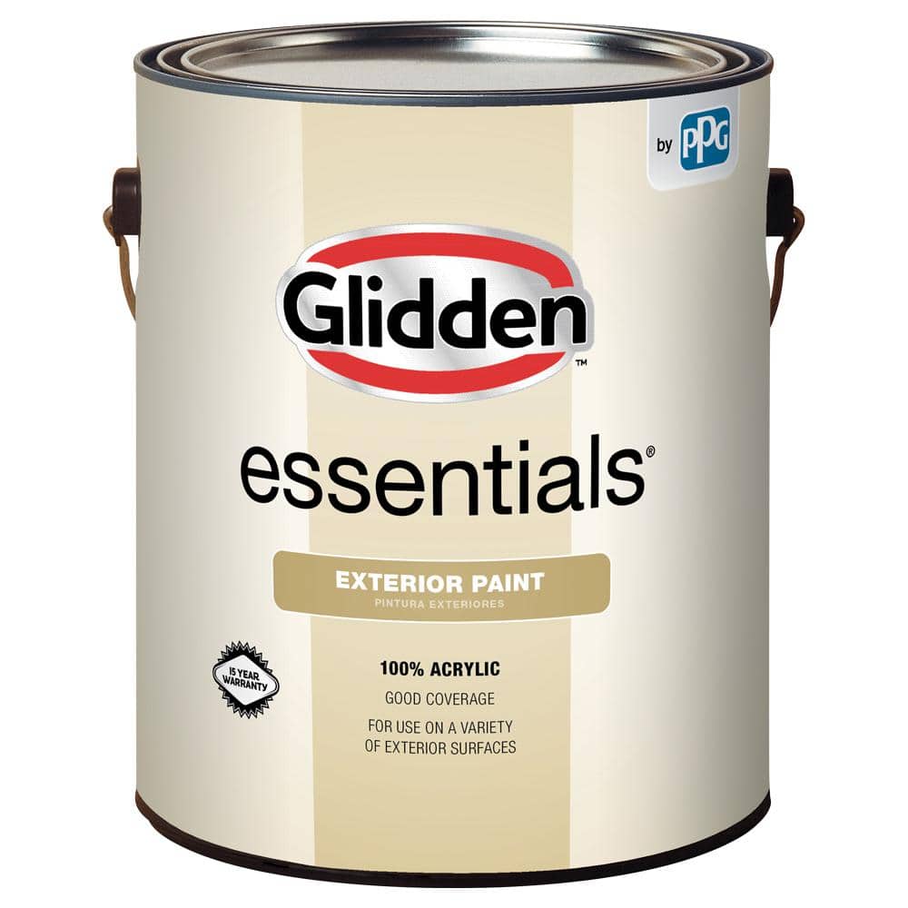 Glidden Essentials 1 gal. Base 2 SemiGloss Exterior Paint GLE7012N01