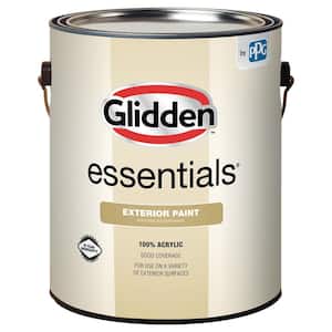 1 gal. Pure White Base 1 Flat Exterior Paint