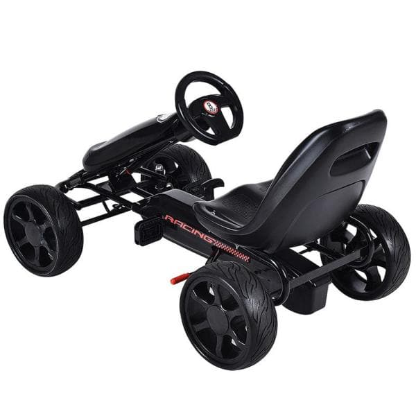 HONEY JOY Go Kart 10 in. Kids Bike Ride on Toys with 4 Wheels and Adjustable  Seat Black TOPB001506 - The Home Depot