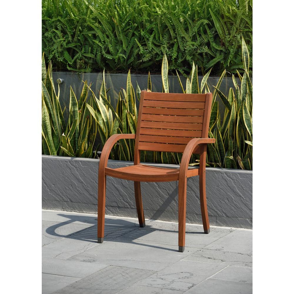 amazonia stackable eucalyptus chair