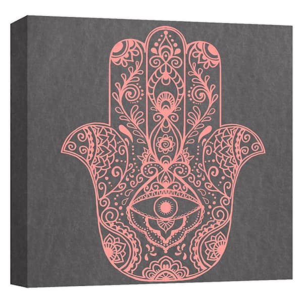 PTM Images ''HAMSA HAND 2'' Canvas Abstract Wall Art 15 in. x 15 in.
