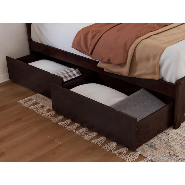 AFI Urban Espresso Bed Drawers Twin-Full