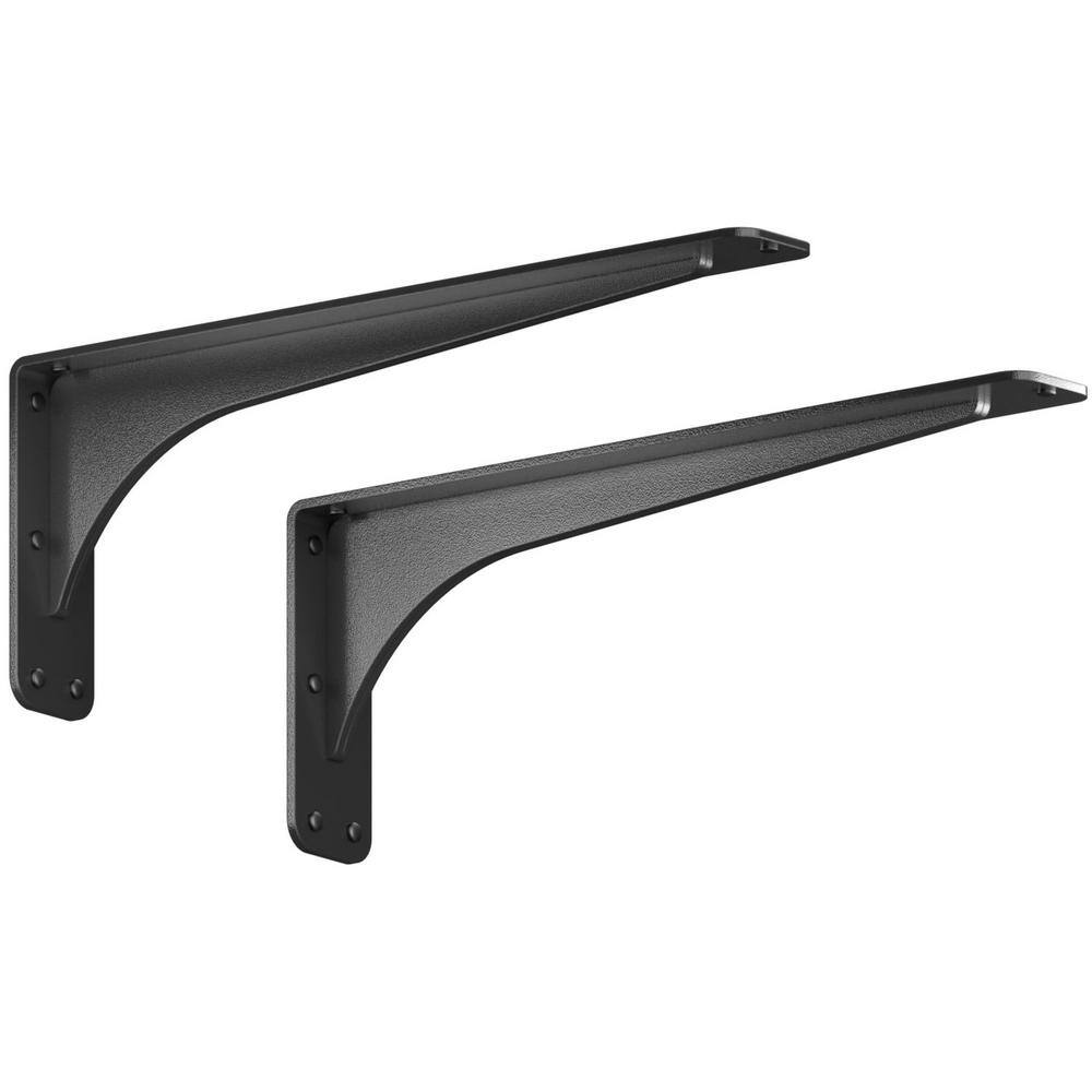 Gladiator 19 in. L Black Steel Heavy Duty Floating Shelf Bracket (2 pack) price history on PriceWatchPro