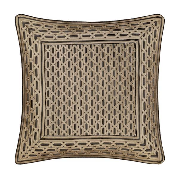 Unbranded Melbourne Bronze Bronze Border Polyester Euro Sham 26 In. L X 26 In. W