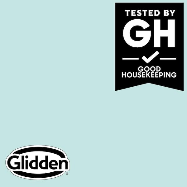 Glidden Premium 1 gal. PPG1231-2 Swan Lake Semi-Gloss Interior Latex Paint