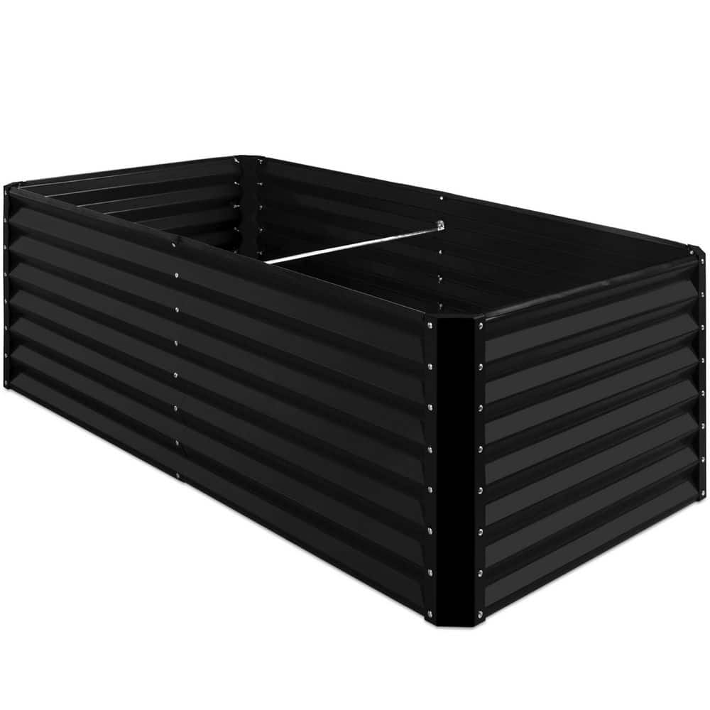 Best Choice Products 6 ft. x 3 ft. x 2 ft. Black Outdoor Steel