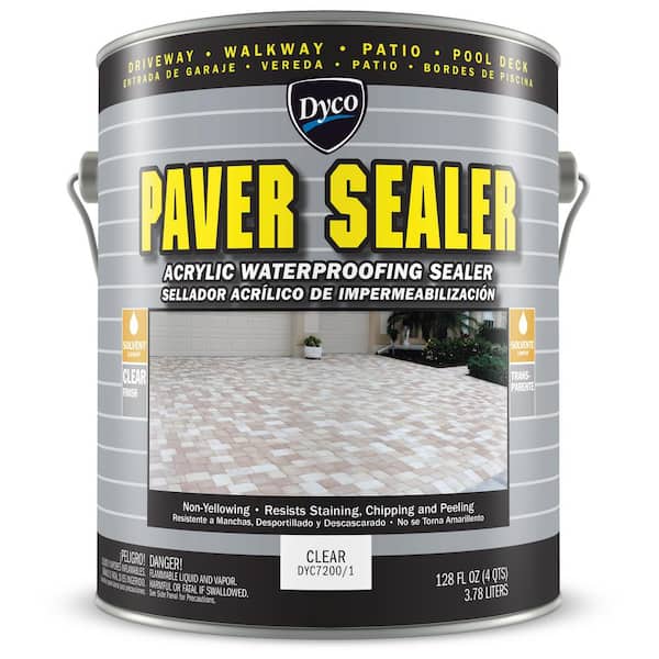 Dyco Paints Paver Sealer 1 Gal. 7200 Clear Gloss Exterior Solvent Acrylic Sealer