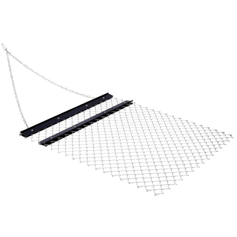 46 in. ATV Chain Drag Harrow Seed Rake for Landscape Leveling