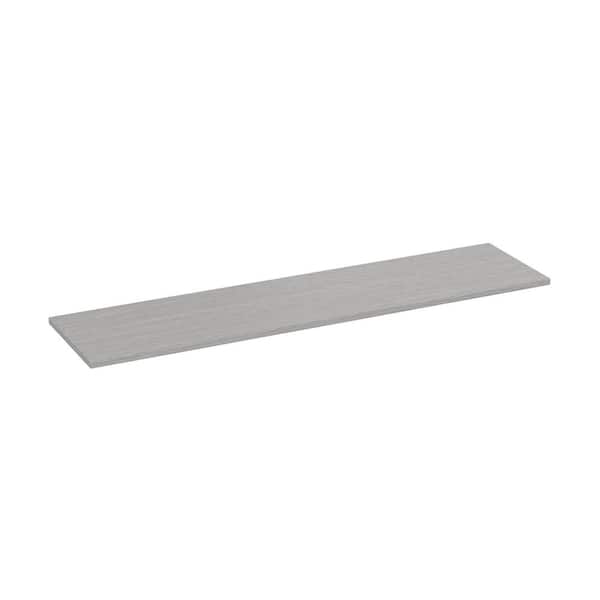 EVB 48 in. W x 12 in. D Gray Wood Laminate Decorative Wall Shelf