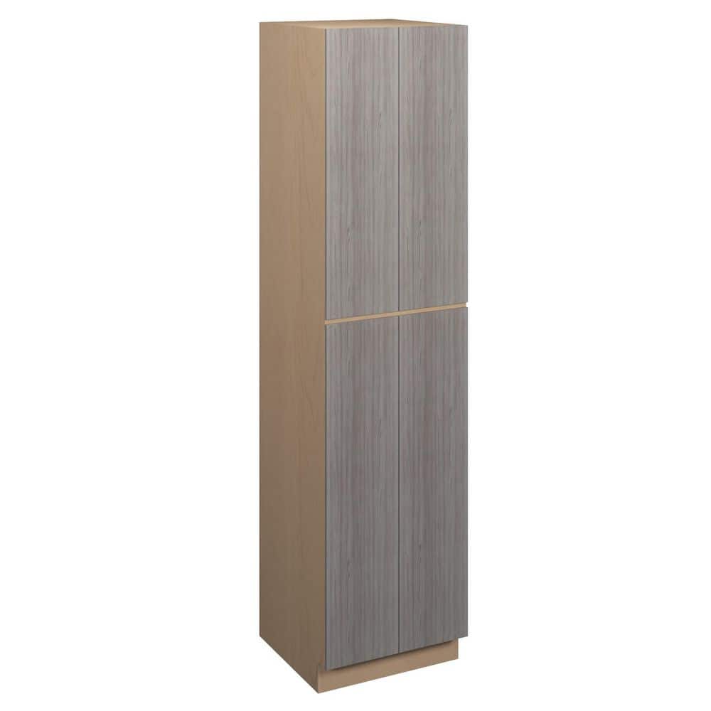 Saratoga Slab 24 in. W x 96 in. H x 24 in. D in Greywood Plywood Assembled 