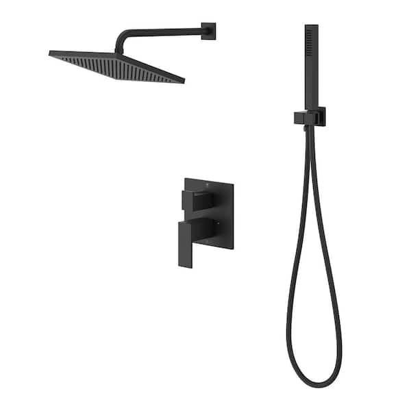 Dumont 2-Handle 1-Spray Tub and Shower Faucet with Handshower 1.75 GPM in Spot Defense Matte Black [Valve Included]