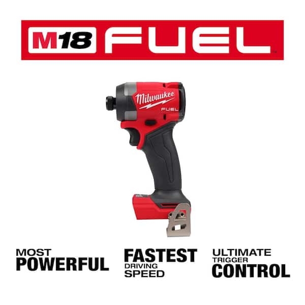 Milwaukee M18 FUEL 18V Lithium-Ion Brushless Cordless 1/4 in. Hex Impact  Driver (Tool-Only) 2953-20 - The Home Depot