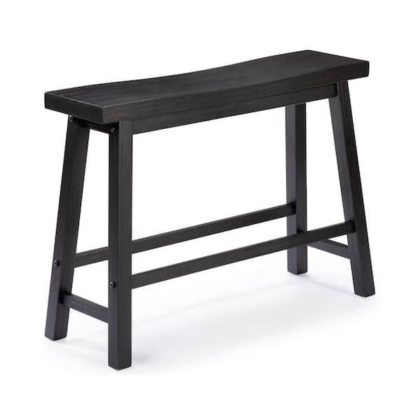 Sonoma 33in W Backless Entryway Dining Bench-Black Charcoal