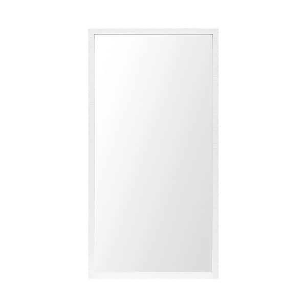 Large Rectangle White Modern Mirror (41.5 in. H x 21.5 in. W)