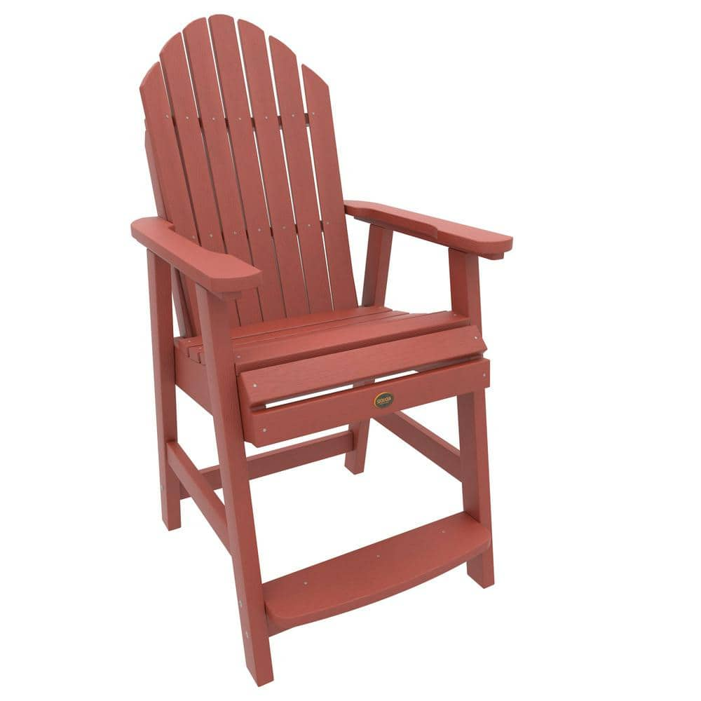 Highwood Muskoka Outdoor Plastic Counter Deck Chair Set Of 1 CM   Outdoor Dining Chairs Cm Chrsqc2 Red 64 1000 