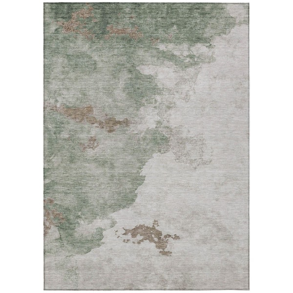 Addison Rugs Chantille Machine Washable Indoor/Outdoor Abstract ACN2108 Aloe 5 ft. x 7 ft. 6 in. Area Rug