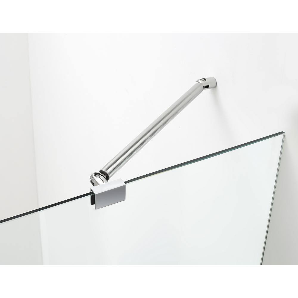 Belmore 60'' x 60'' Frameless Clear Tempered Glass Tub Door