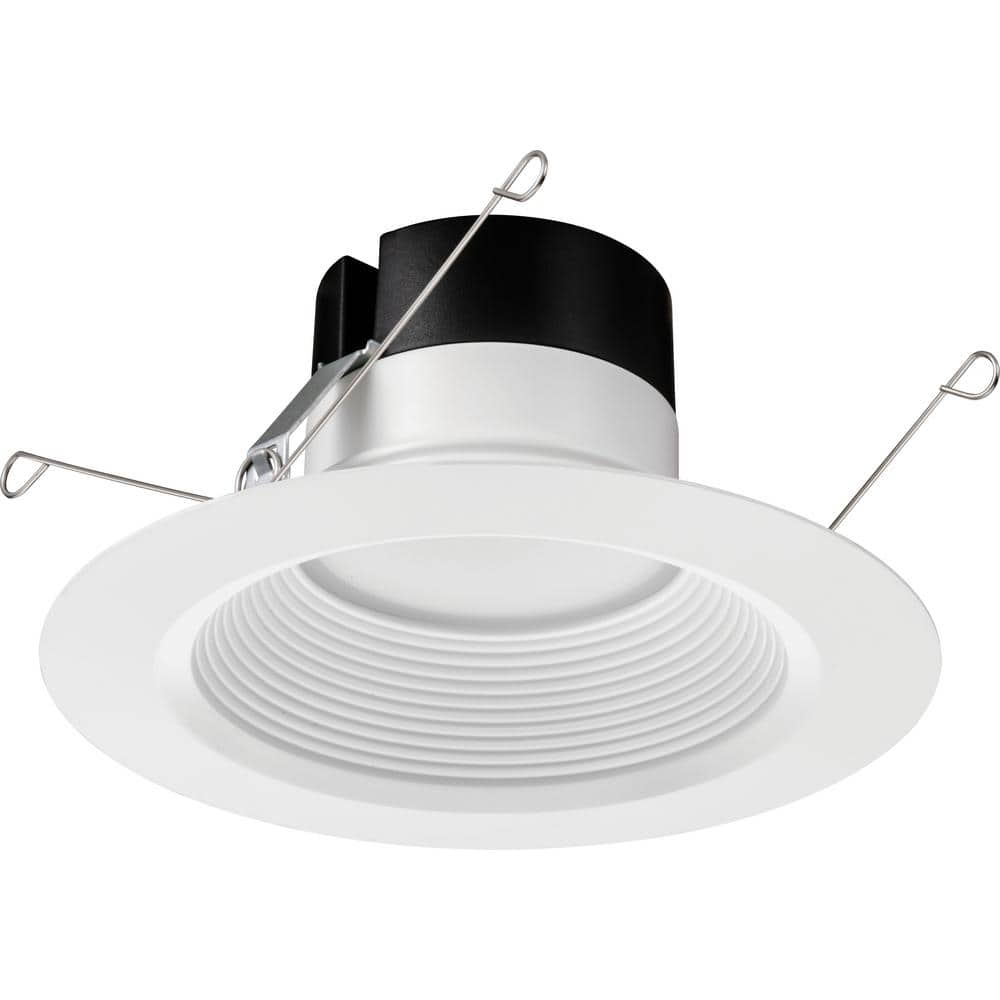 6-Inch White Aluminum LED Retrofit Recessed Lighting Kit