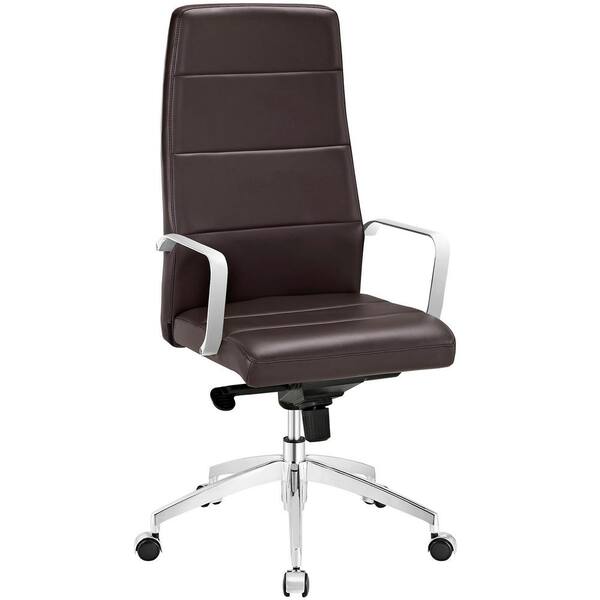 MODWAY Stride Highback Office Chair in Brown