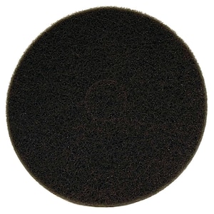 17 in. Non-Woven Black Buffer Pad (5-Pack)