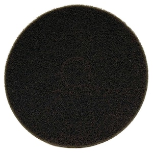 DIABLO 17 in. Non-Woven Black Buffer Pad DCR170BLKM01G - The Home Depot