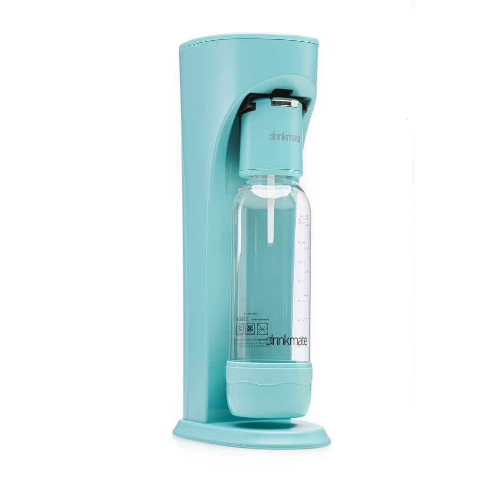 DrinkMate Arctic Blue Sparkling Water and Soda Maker Machine Not Including CO2 Cylinder