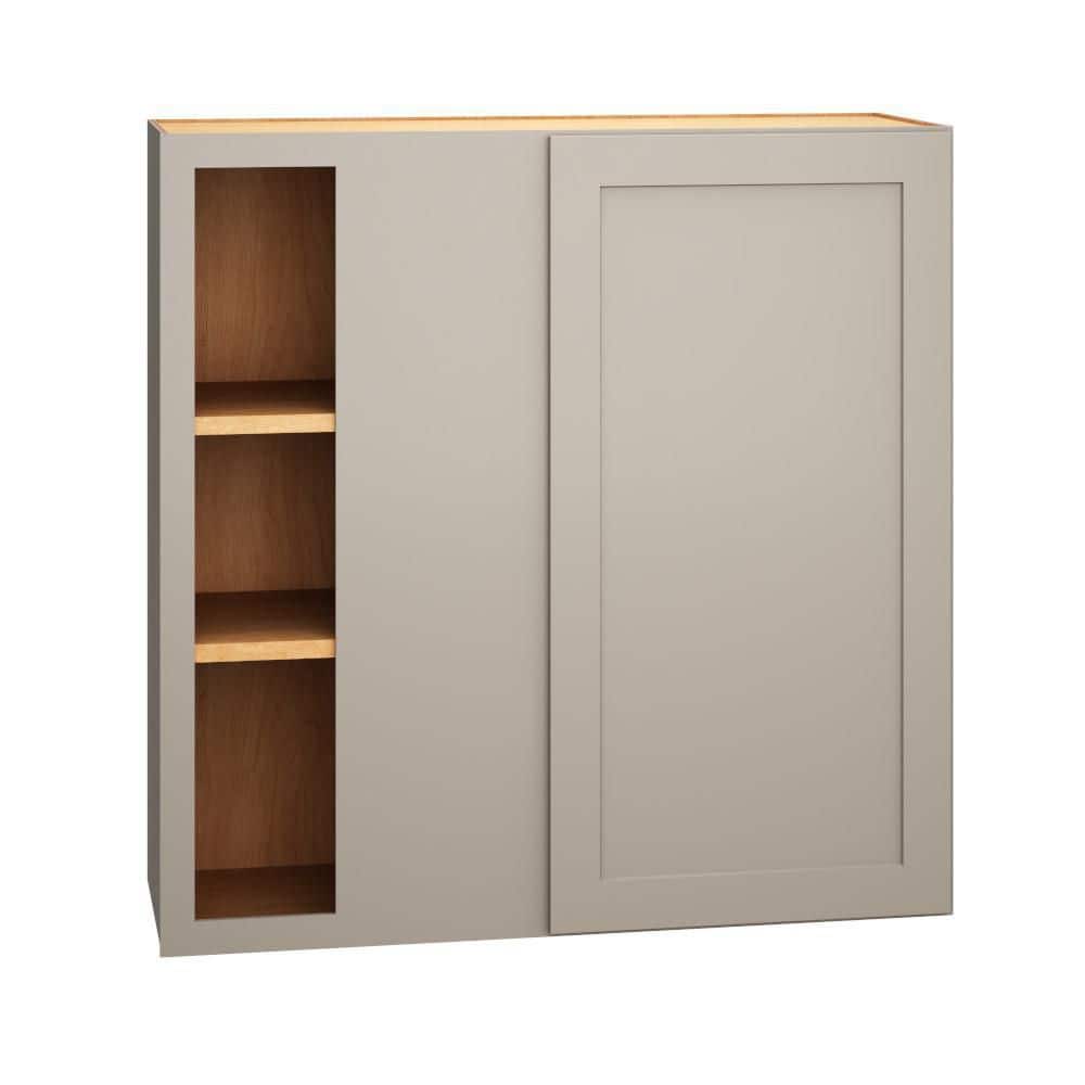 QuickShip Cottage 36 in. W x 12 in. D x 36 in. H Assembled Plywood Shaker Wall Corner Blind Kitchen Cabinet in Sterling price history on PriceWatchPro