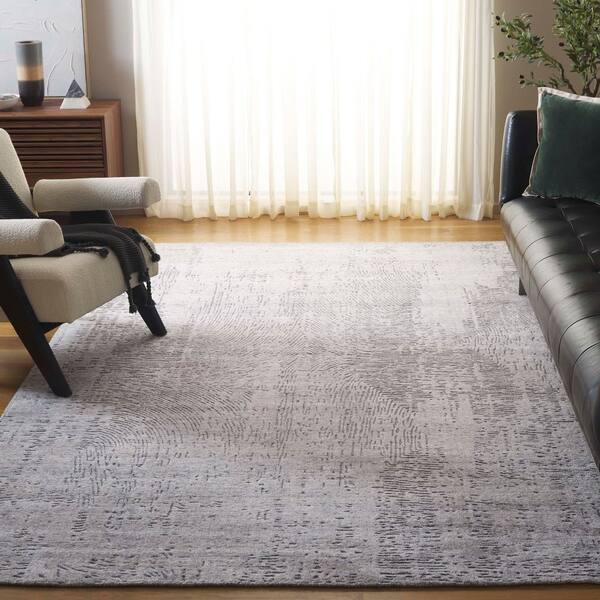 Mirage 6 ft. x 9 ft. Gray Abstract MIR529F Area Rug