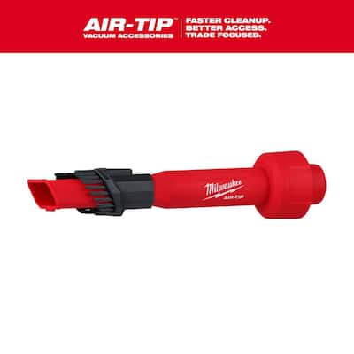 Milwaukee AIR-TIP 1-1/4 in. - 2-1/2 in. 2-IN-1 Utility Brush Power Tool Attachment for Wet/Dry Shop Vacuum (1-Piece) 49-90-2028