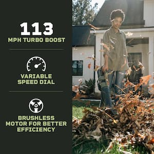 62-Volt 112 MPH 600 CFM Lithium-Ion Brushless Cordless Handheld Leaf Blower (Tool-Only)
