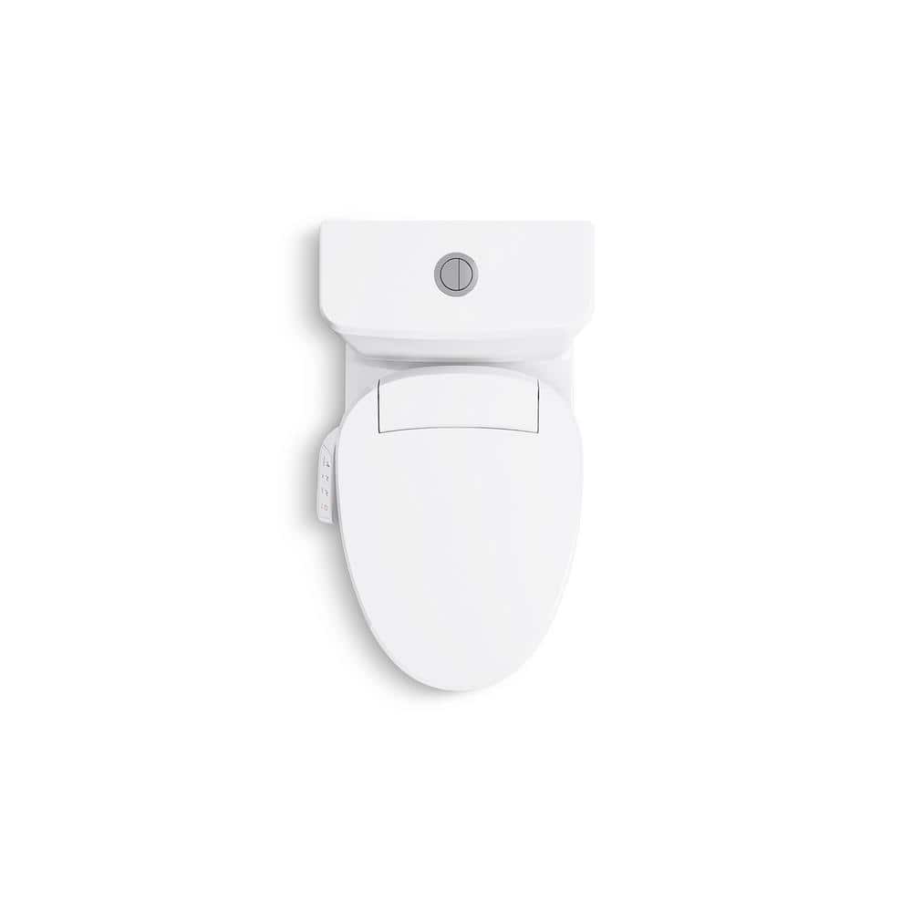 Modern High-Efficiency Elongated Dual-Flush Free Standing Toilet in White