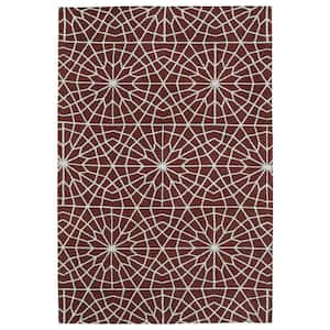 Cozy Toes Burgundy 9 ft. x 12 ft. Rectangle Residential Indoor Area Rug