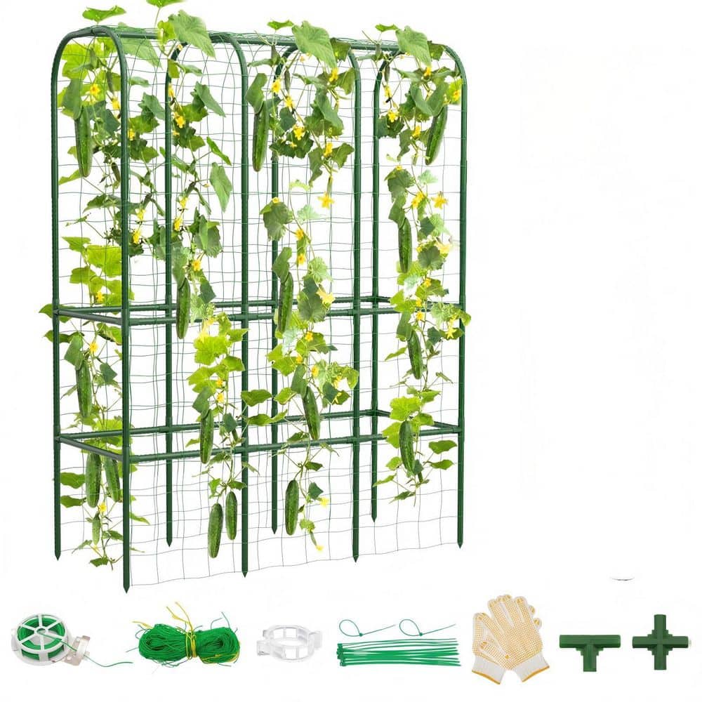 62 in. Tall Cucumber Trellis for Raised Bed, U-Shape Metal Arch Vegetables Trellis Plant Support price history on PriceWatchPro