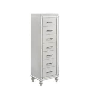 New Classic Furniture Valentino White 7-drawer 20 in. Lingerie Chest