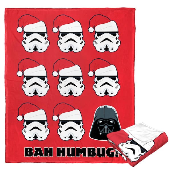 THE NORTHWEST GROUP Star Wars Bah Humbug Silk Touch Multi-Colored Throw Blanket