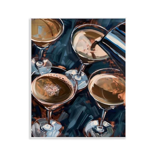 Stupell Industries Pouring Espresso Martini by LSR Design Studio Unframed Food Graphic Art Print 14 in. x 11 in.