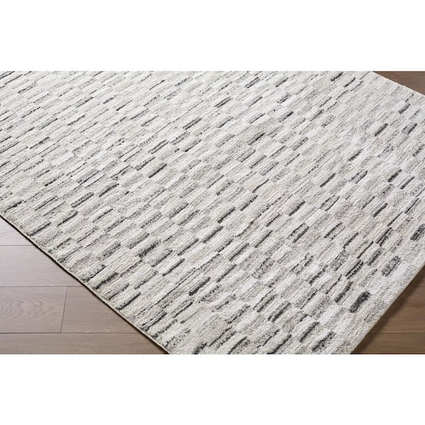 8 ft. x 12 ft. White Gavic GVC-2329 Machine Woven Area Rug