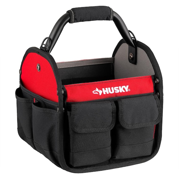 Husky 10 in. 15 Pocket Open Top Tool Bag HD70010-TH - The Home Depot
