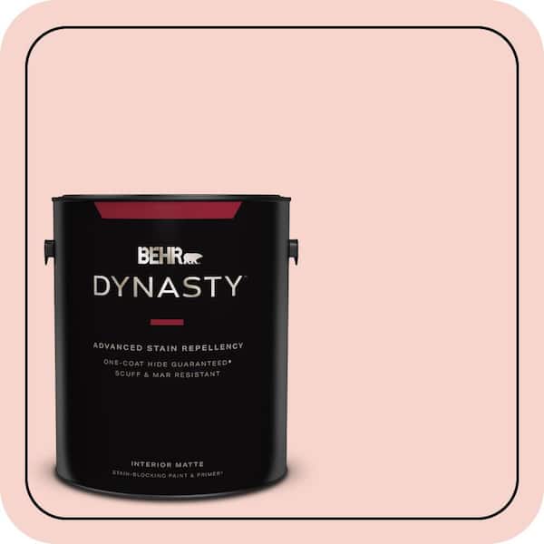 BEHR DYNASTY 1 gal. #M170-1 Pink Elephant Matte Interior Stain-Blocking Paint & Primer