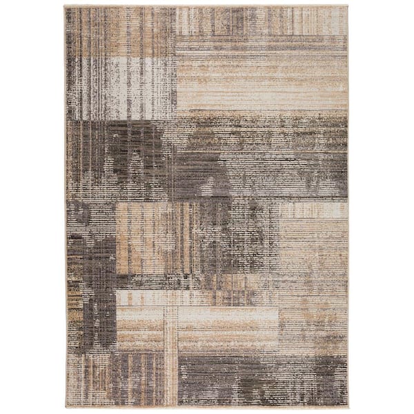Addison Rugs Odessa 5 ft. x 7 ft. 6 in. Ivory Geometric Rug