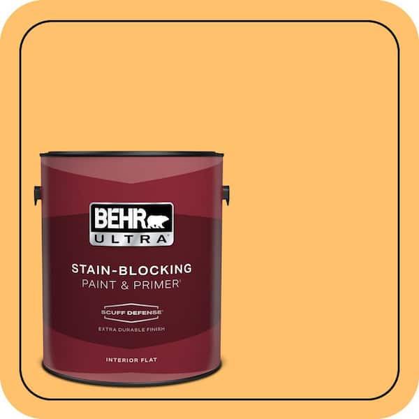 BEHR ULTRA 1 gal. #P250-5 Solar Storm Extra Durable Flat Interior Paint & Primer