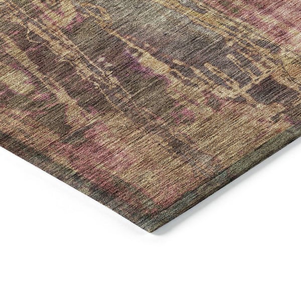 Chantille Machine Washable Indoor/Outdoor Abstract ACN2236 Brown 9 ft. x 12 ft. Area Rug