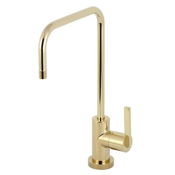 Continental Single-Handle Beverage Faucet in Polished Brass