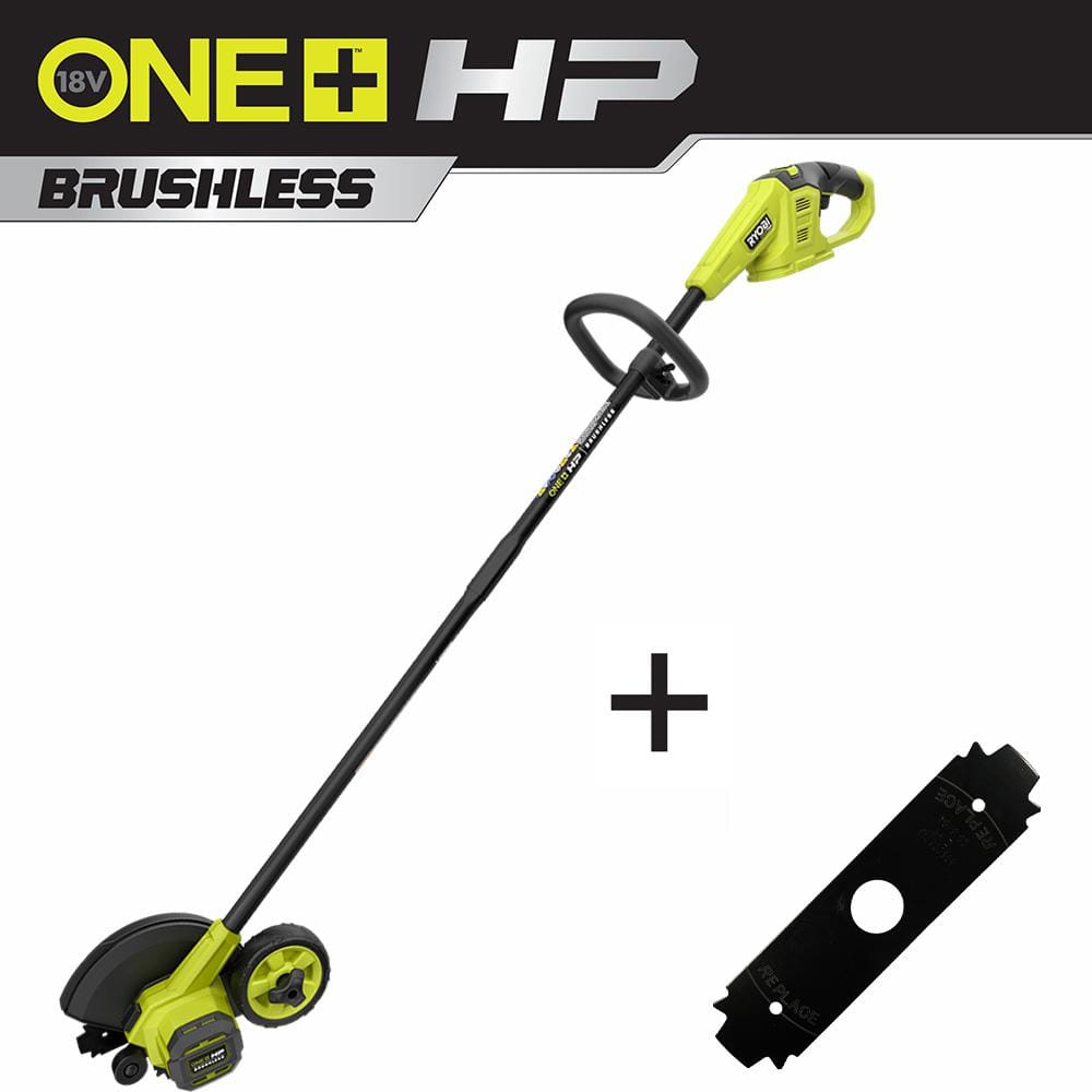 RYOBI ONE+ HP 18V Brushless Edger (Tool Only) with Extra Edger P2302BTL ...