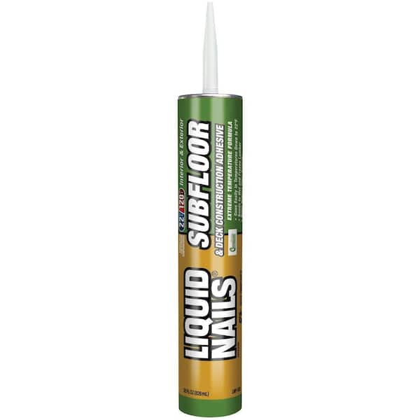 Liquid Nails 28 oz. Subfloor and Deck Tan Low VOC Construction Adhesive (4-Pack)
