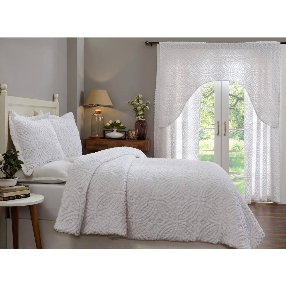 Better Trends Double Wedding Ring Collection & Design White Twin 100