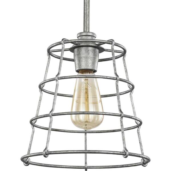 galvanized mini pendant lights