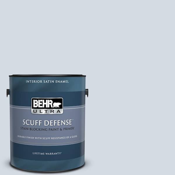 BEHR ULTRA 1 gal. #610E-3 Drowsy Lavender Extra Durable Satin Enamel Interior Paint & Primer